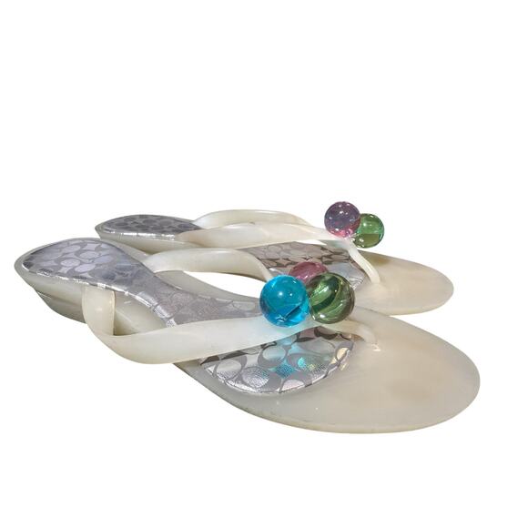 Coach Shoes - Coach Madlena Jelly Pom Pom Y2k Sandal Women size 7.5